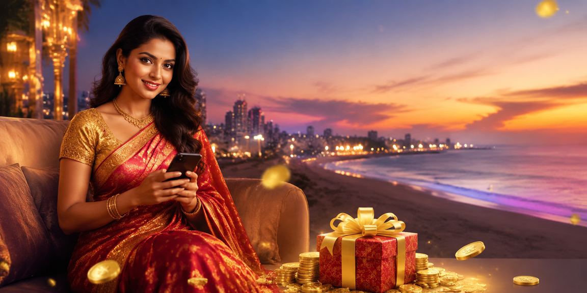 Colorful slot machine reels in Indian casino setting